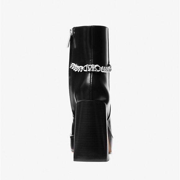 BRAND NEW CARLISLE LEATHER WOMEN’S PLATFORM BOOT BY MICHAEL KORS - Picture 5 of 8